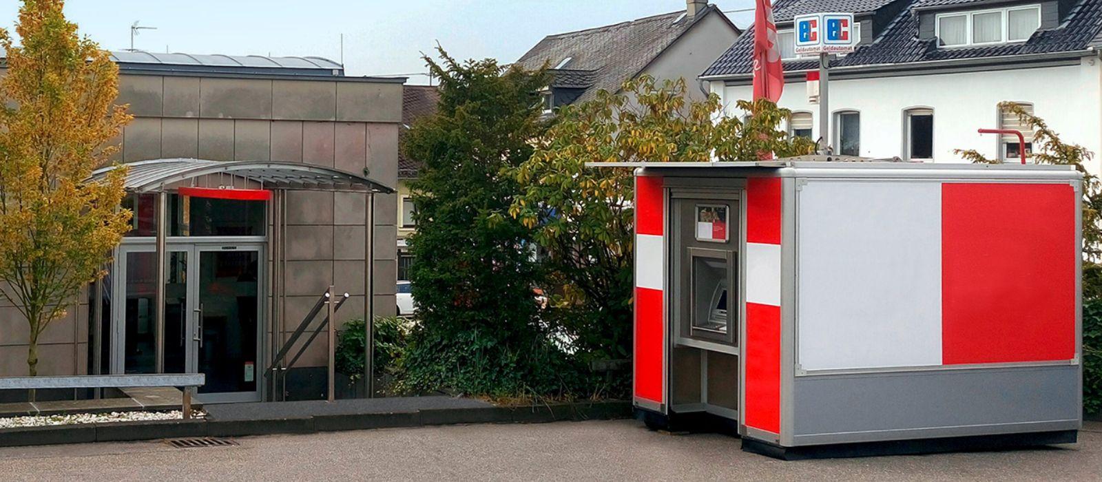 Mobiler Geldautomat Filialumbau